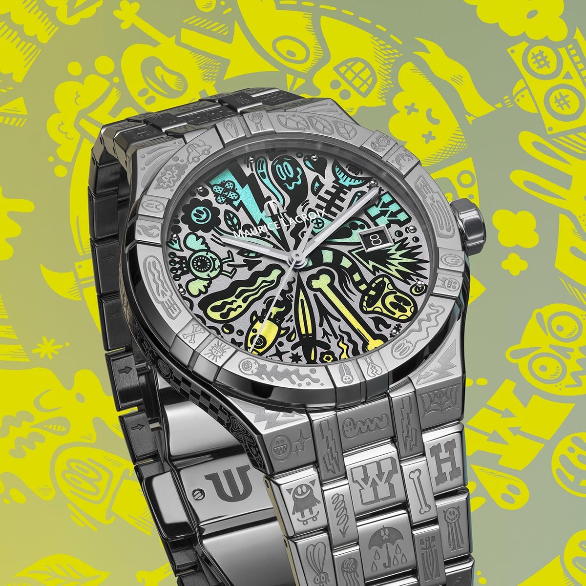Maurice Lacroix Aikon Automatic Wotto Limited Edition 42mm - AI6008-SS009-090-1 - Bilde 4