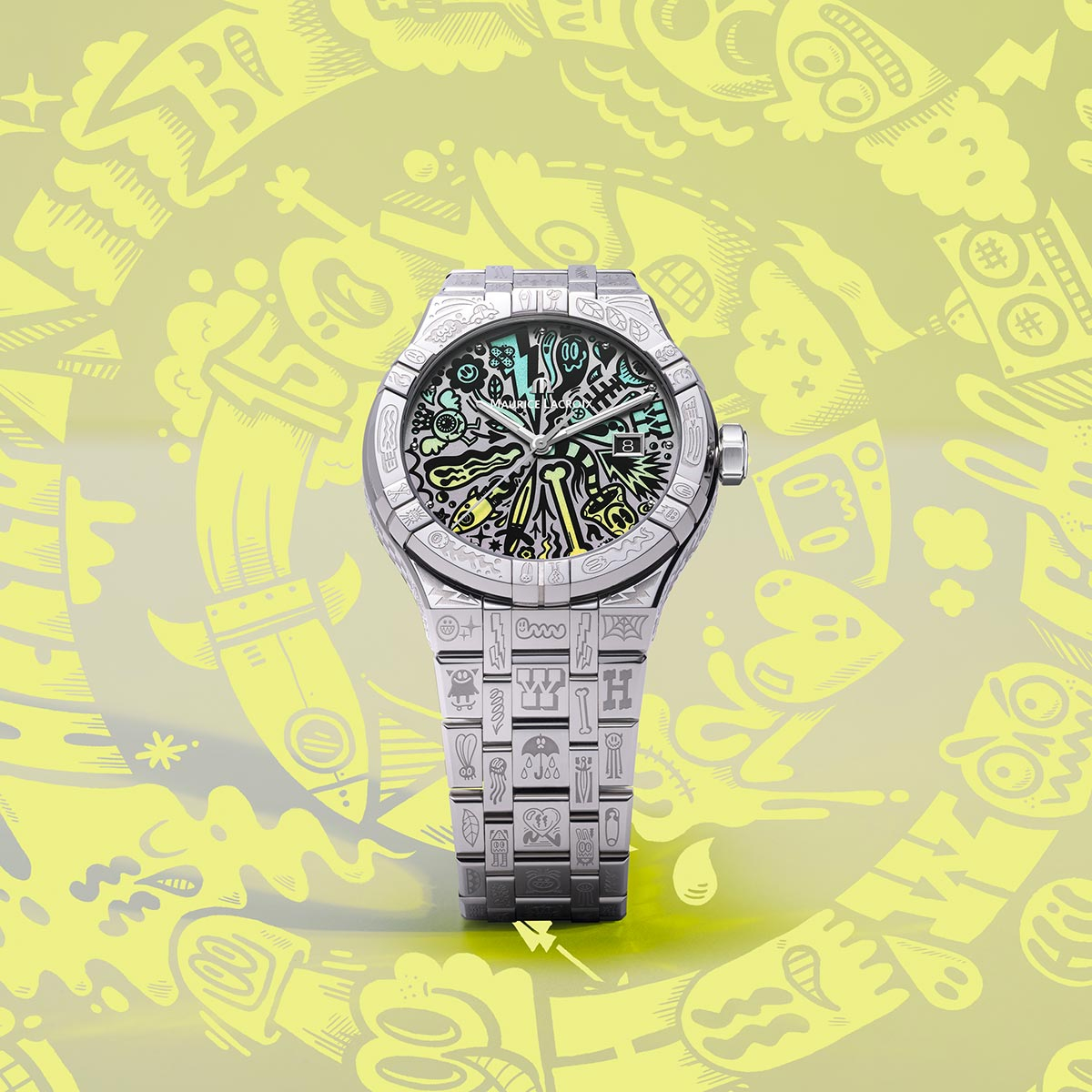 Maurice Lacroix Aikon Automatic Wotto Limited Edition 42mm - AI6008-SS009-090-1 - Bilde 5