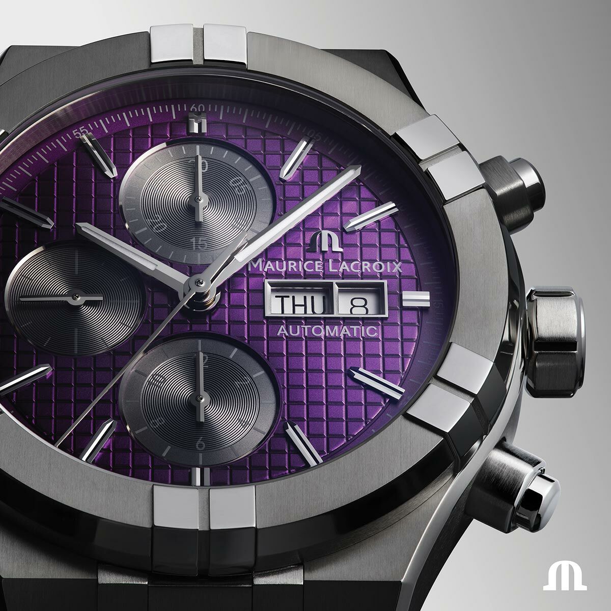 Maurice Lacroix Aikon Automatic Titanium Chronograph 44mm - AI6038-TT032-430-1 - Bilde 2