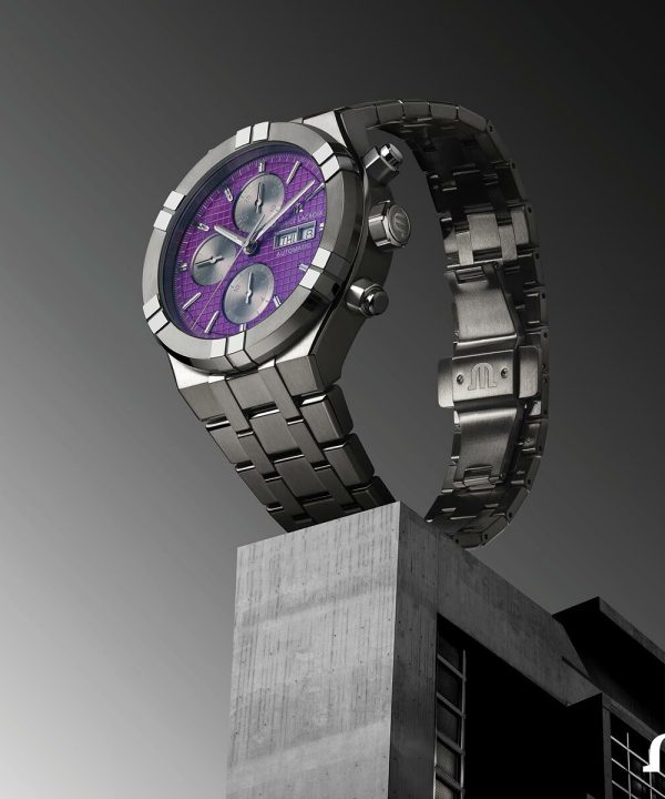 Maurice Lacroix Aikon Automatic Titanium Chronograph 44mm - AI6038-TT032-430-1 - Bilde 3