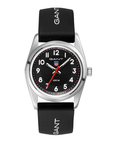 Gant Graduate SS 10ATM Sort A Sort Silikon Rem Ø28