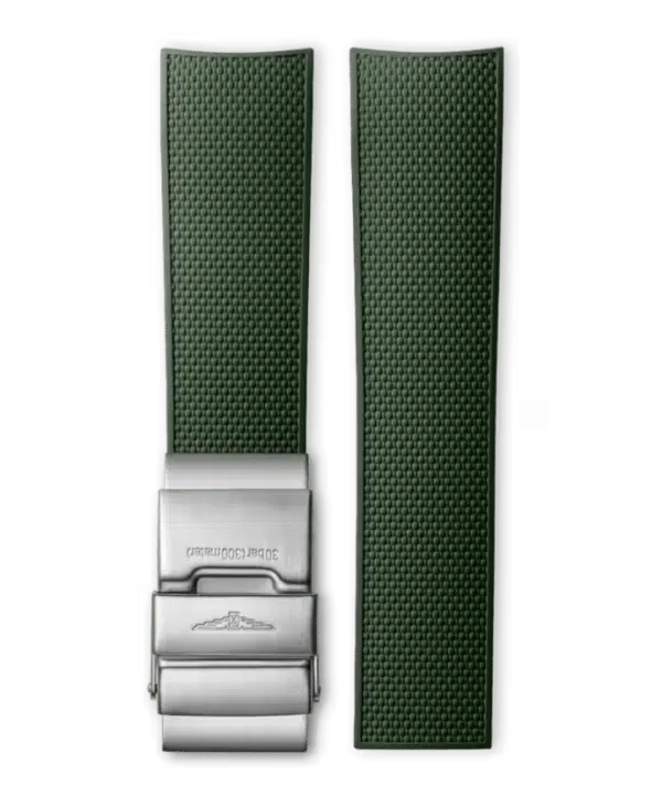Longines Official HydroConquest Green Rubber Strap (HydroConquest 43MM)
