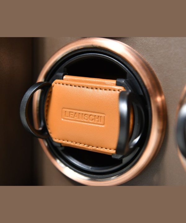 Leanschi watch winder 4 slots/brown saffino - Bilde 5