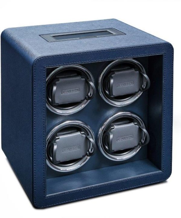 Leanschi watch winder 4 slots/blue saffino - Bilde 2