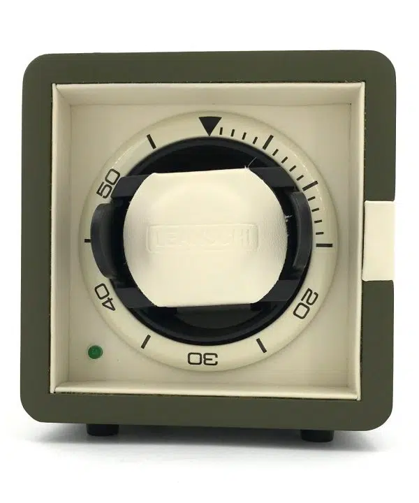 Leanschi single watch winder/green-beige
