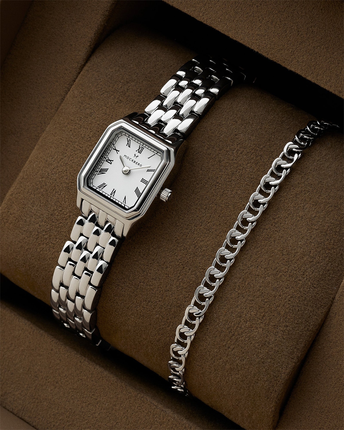 Mockberg Classic Combo Steel Watch + Chain