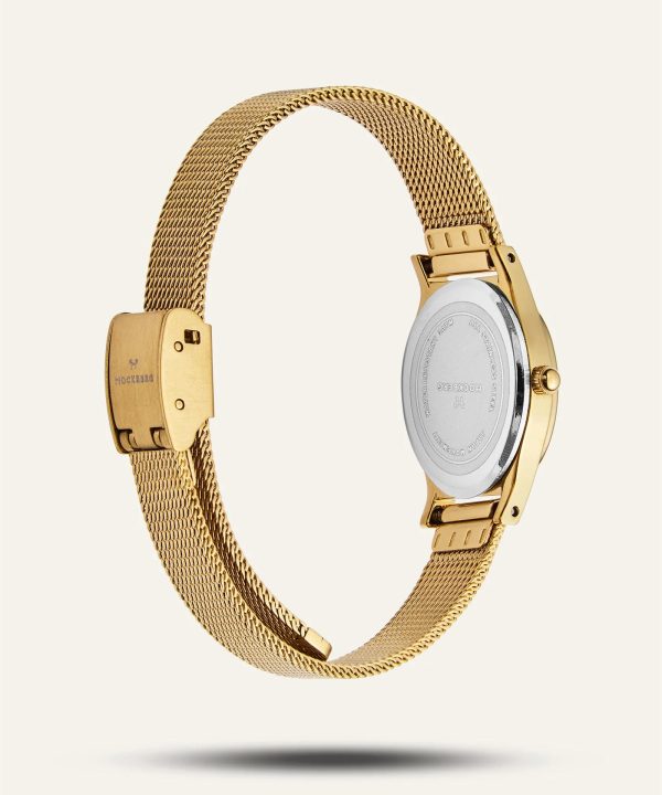 Mockberg Retro Mesh Gold Watch 28.5mm - MB0253 - Bilde 4