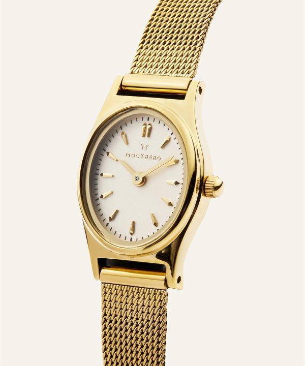 Mockberg Retro Mesh Gold Watch 28.5mm - MB0253 - Bilde 5