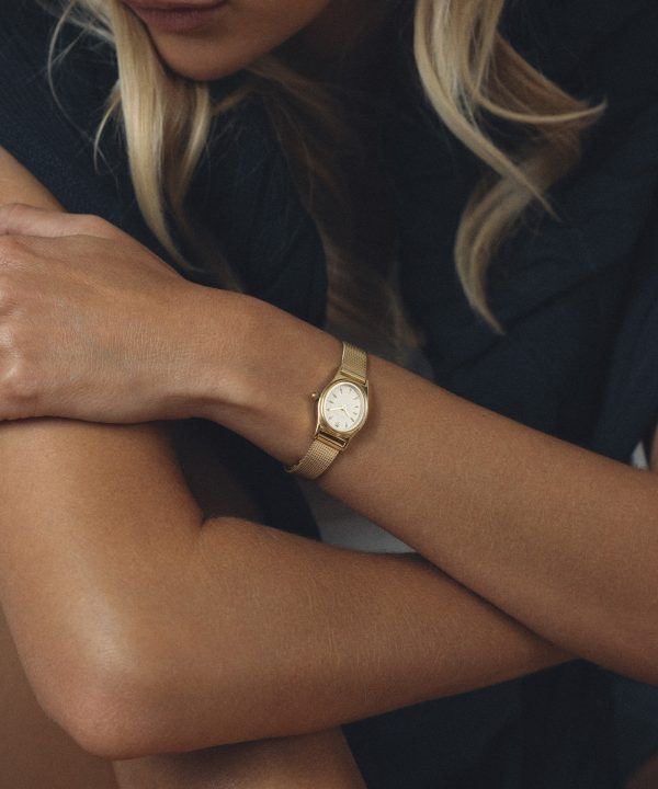 Mockberg Retro Mesh Gold Watch 28.5mm - MB0253 - Bilde 6