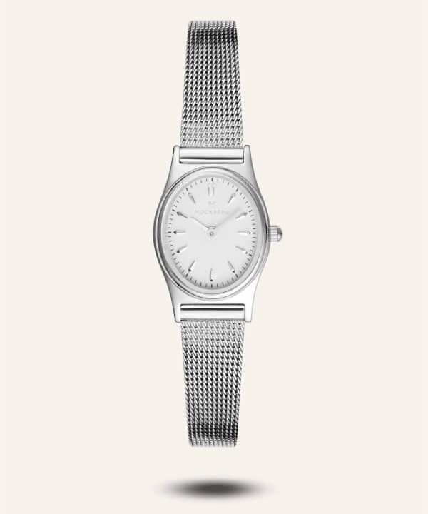 Mockberg Retro Mesh Silver Watch 28.5mm - MB0254