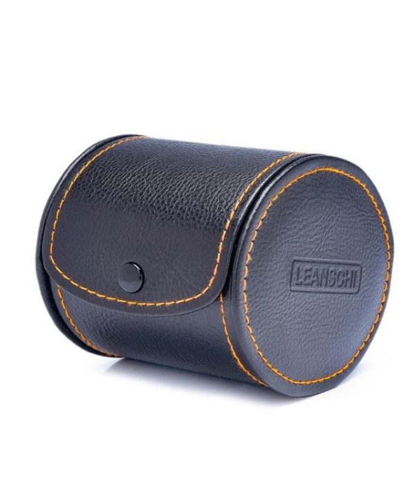 Leanschi Oval transport pouch for 1 watch (classic-size) | black