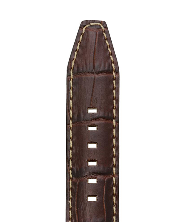 Rochet Sport Luxe «Indiana» Brun Vanntett Alligator Decor Skinnreim